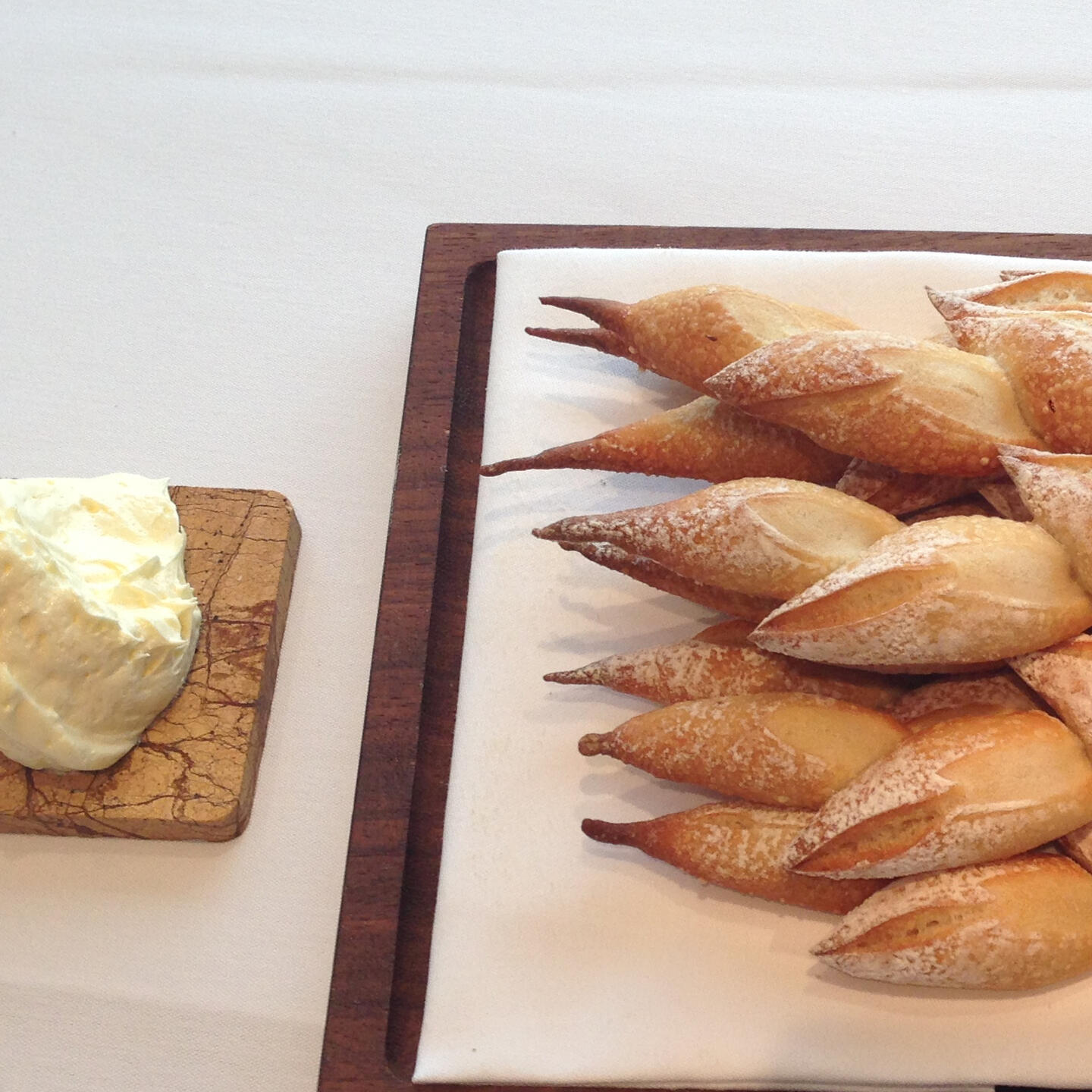 Pain d'Epi with whipped bone marrow by Chef Killian Lynch